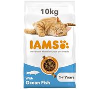 IAMS Complete Dry Cat Food for Adult 1+ Cats with Ocean Fish 10 kg