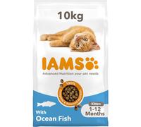 IAMS Complete Dry Cat Food for Kittens with Ocean Fish 10 kg