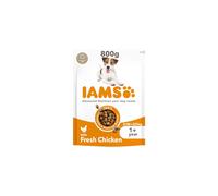 IAMS Complete Dry Dog Food for Adult 1+ Small and Medium Breeds with Chicken 800 g