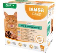 Iams Delights Land & Sea In Gravy 8Pk