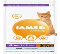 Iams For Vitality Kitten Food With Ocean Fish 2Kg