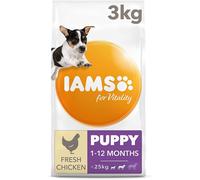 IAMS for Vitality Small/Medium Breed Puppy Dry Dog Food with Fresh Chicken, 3 kg