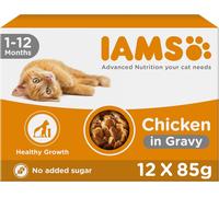IAMS Kitten Wet Cat Food Chicken in Gravy 12 x 85g 1 count (Pack of 12)