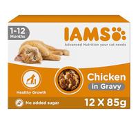 IAMS Kitten Wet Cat Food Chicken in Gravy 12 x 85g