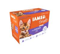 IAMS Kitten Wet Cat Food Pouches - Chicken in Jelly - Ages 1-12 Months - Multipa