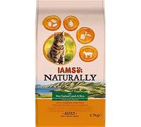 IAMS Naturally Adult Dry Cat Food Lamb & Rice 2.7KG