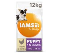IAMS for Vitality Chicken Small & Medium Breed Puppy Dry Dog Food 12kg