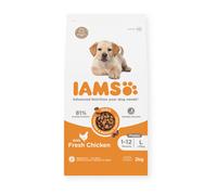 Iams Vitality Large Puppy Dry Dog Food With Fresh Chicken 12kg