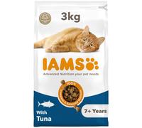 IAMS Senior Complete Dry Cat Food Tuna 3kg - Supports Heart Health