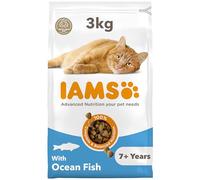 IAMS Senior 7+ Dry Cat Food - Ocean Fish - 3kg