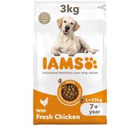 IAMS Senior Large Complete Dry Dog Food Chicken 3kg - With DentalCare