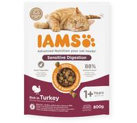 Iams for Vitality Sensitive Digestion Rich in Turkey 1+ Years 800g