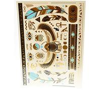 Iamu Collective Temporary Flash Tattoos Metallic Waterproof Mayan Egyptian Pia Tigerlily Henna Wanderlife Native Wrist Ankle (Egypt)