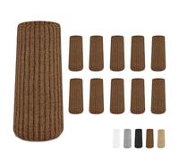 IAMZAY 48 Pcs Brown Premium Chair Leg Socks Protectors for Hardwood Floors - Do not Easily Fall Off - Very Easy to Put on - Fits All Leg Shapes - High Elastic Bar Stool Leg Covers - Furniture Pads…