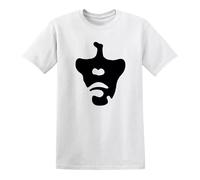 Ian Brown Face T-Shirt The Stone Roses Music Band Guitar Mens Top Tee(White,XXL)
