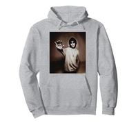 Ian Brown Stone Roses Singer By Simon Fowler Pullover Hoodie, Adult Unisex, Heather Grey, X-Large