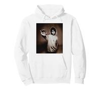 Ian Brown Stone Roses Singer By Simon Fowler Pullover Hoodie, Adult Unisex, White, X-Large