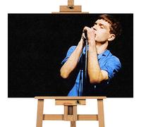 Ian Curtis Joy Division in concert 20x30 inches | Canvas Art Cheap Wall Print, classic style canvas prints, premium wooden frames