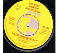 IAN DURY - IAN DURY - REASONS TO BE CHEERFUL - 7 inch plain white sleeve - 7 inch vinyl / 45
