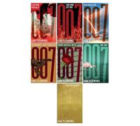 Ian Fleming James Bond Collection 7 Books Set (Casino Royale, Live and Let Die, Moonraker, Diamonds are Forever, From Russia with Love, Dr No, Goldfinger)