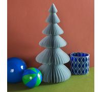 Ian Snow Pale Blue Honeycomb Ball Origami Christmas Tree