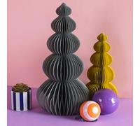 Ian Snow Slate Grey Honeycomb Ball Origami Christmas Tree