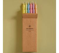 Ian Snow Spring Pastel Dinner Candles - Set of 12