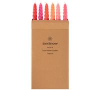 Ian Snow Twisted Candles Set of 6 - Sunrise