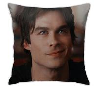 Ian-Somerhalder Throw Pillow Case Square Pillow Cover Cushion Cover For Sofa Couch Bedroom Livingroom Office Home Car Decor 18 X 18 Inch