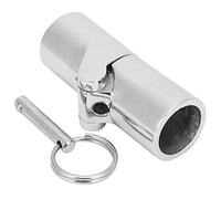 IANDOPL 22mm Universal Joint Marine Connector, 316 Stainless Steel Gimbal Couplings, Mirror Polished Waterproof Boat Accessory for Saltwater Environment with Slide Cap Sleeve
