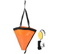 IANDOPL 24in Portable Boat Float Set, Heavy - Duty Fishing Boat Float with Reinforced Webbing, Automatic Opening Hole for Kayak Dinghy Yacht and Inflatable Boats (Orange)
