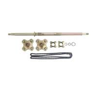 IANDOPL 850mm Go Kart Rear Live Axle Kit, ATV Rear Axle Assembly with Brake and Chain, Complete DIY Rear Live Axle for 50cc 70cc 90cc Quads and Drift Trikes
