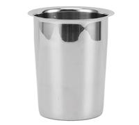IANDOPL Kitchen Utensil Holder, Stainless Steel Utensil Holder for Countertop, Large Capacity Mess Proof 201 Stainless Steel Kitchen Utensils Organizer with Modern Design, for Forks (Without Holes)
