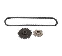 IANDOPL T8F 17T Front Sprocket with T8F Rear Sprocket and 116 Link Chain, Drive Chain Sprocket Kit for Ty Rod 33cc 43cc 49cc Go Kart Mini Bike Scooter, Steel Chain Drive Combo