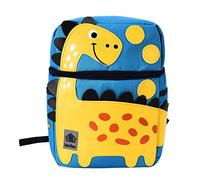 IANDOPL Toddler Anti Lost Dinosaur Backpack, Cute Kids School Bag with Safety Straps, Lightweight Oxford Cloth Mini Backpack for Boys and Girls Age 3+, Sky Blue
