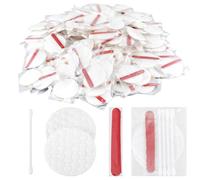 IANFAN 200 Pcs Hotel Vanity Kit Individually Wrapped Hotel Amenities Disposable Travel Size Hospitality Supplies, Each Includes 2 Cotton Pads, 4 Cotton Swabs, and Nail File for Shelter Homeless