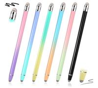 IANFAN 6 Pcs Stylus Pens for Touch Screens, Universal 2 in 1 Tablet Pens