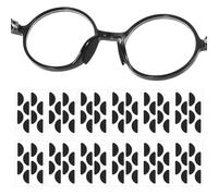 IANFAN 96 Pairs Soft Foam Eyeglasses Nose Pads, Anti-Slip Nose Pads Replaceable Self-Adhesive Eye Glass Nose Pads D-Shaped Nose Pads for Glasses Sunglasses Thin Eyeglasses (Black)