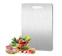 iAnomla Stainless Steel Cutting Board, 304 Stainless Steel Chopping Board for Kitchen,Chopping Board Food Grade for Meat, Fruit, Vegetables, Dishwasher Safe(34 * 23cm)