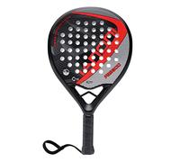 ianoni Padel Racket Carbon Fiber Surface with EVA Memory Flex Foam Core Paddle Tennis Racquets (8300-Red)