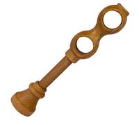 IANPAV Classic Double Wooden Bracket/Holder for Wooden Curtain Pole/Rail 28/28mm, Alder