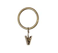 IANPAV Curtain Rings&Clips Antique Brass Ø 28 mm 36 pcs