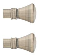 IANPAV Curtain Rod Pole Finials Liberty - 25 mm Antique Brass - Durable Metal Construction - Pair