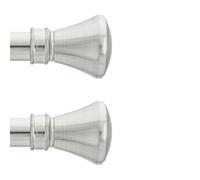 IANPAV Curtain Rod Pole Finials Liberty - 25 mm Chrome - Durable Metal Construction - Pair