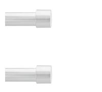 IANPAV Curtain Rod Pole Finials Luna - 25 mm Chrome - Durable Metal Construction - Pair