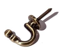 IANPAV Holdback/Tiebacks Antique Brass Mini Hook (2 PCS)