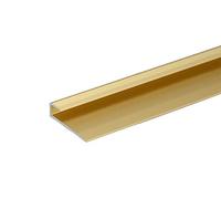 IANPAV Screw ANODISED Aluminium Carpet Edge Ending Profile Cover Strip Floor BAR Trim 900mm x 7,9mm x 9mm C63, Gold