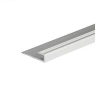 IANPAV Screw ANODISED Aluminium Carpet Edge Ending Profile Cover Strip Floor BAR Trim 900mm x 7,9mm x 9mm C63, Silver