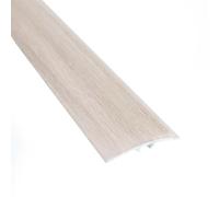 IANPAV Screw Wood Effect Aluminium Door Floor BAR Edge Trim Threshold 930mm x 40mm A64, Oak Mocca