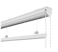 Ians Emporium 140cm Cassette Roman Blind Kit WHITE Chain Nets At Home - Special Size